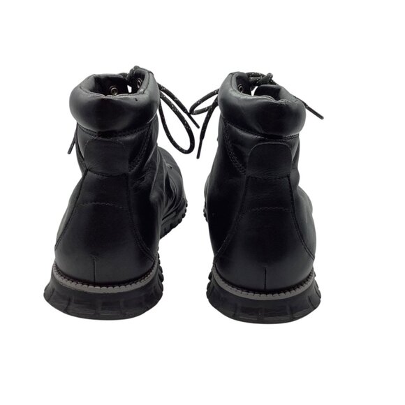 Cole Haan ZEROGRAND Black Leather‎ Hiking Boots Men Sz 10.5 Water Resistant